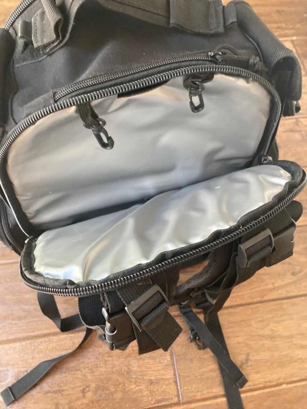 Sager Creek Baby Backpack Diaper Bag for Men FDE Black Tactical Molle